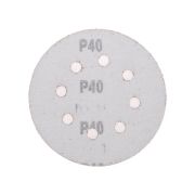 Диск абразивный на ворсовой основе на липучке перфорир. P40 125мм (уп.10шт) Kranz KR-91-1164