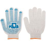 Перчатки вязаные (4 нити) 10 класс вязки х/б с ПВХ 12484
