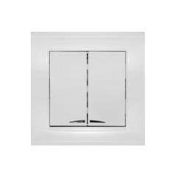 Выключатель 2-кл. СП Бриллиант 10А IP20 с подсветкой бел. UNIVersal 7947410