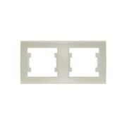 Рамка 2-м Бриллиант горизонт. сл. кость UNIVersal 7948684