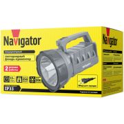 Фонарь-прожектор аккумуляторный 71 596 NPT-SP14-ACCU LED 3Вт 200лм аккум. 3А.ч NAVIGATOR 71596