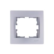 Рамка 1-м Karina горизонт. матов. серебр. LEZARD 707-4300-146