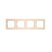 Рамка 4-м Lillium горизонт. крем Makel 71239